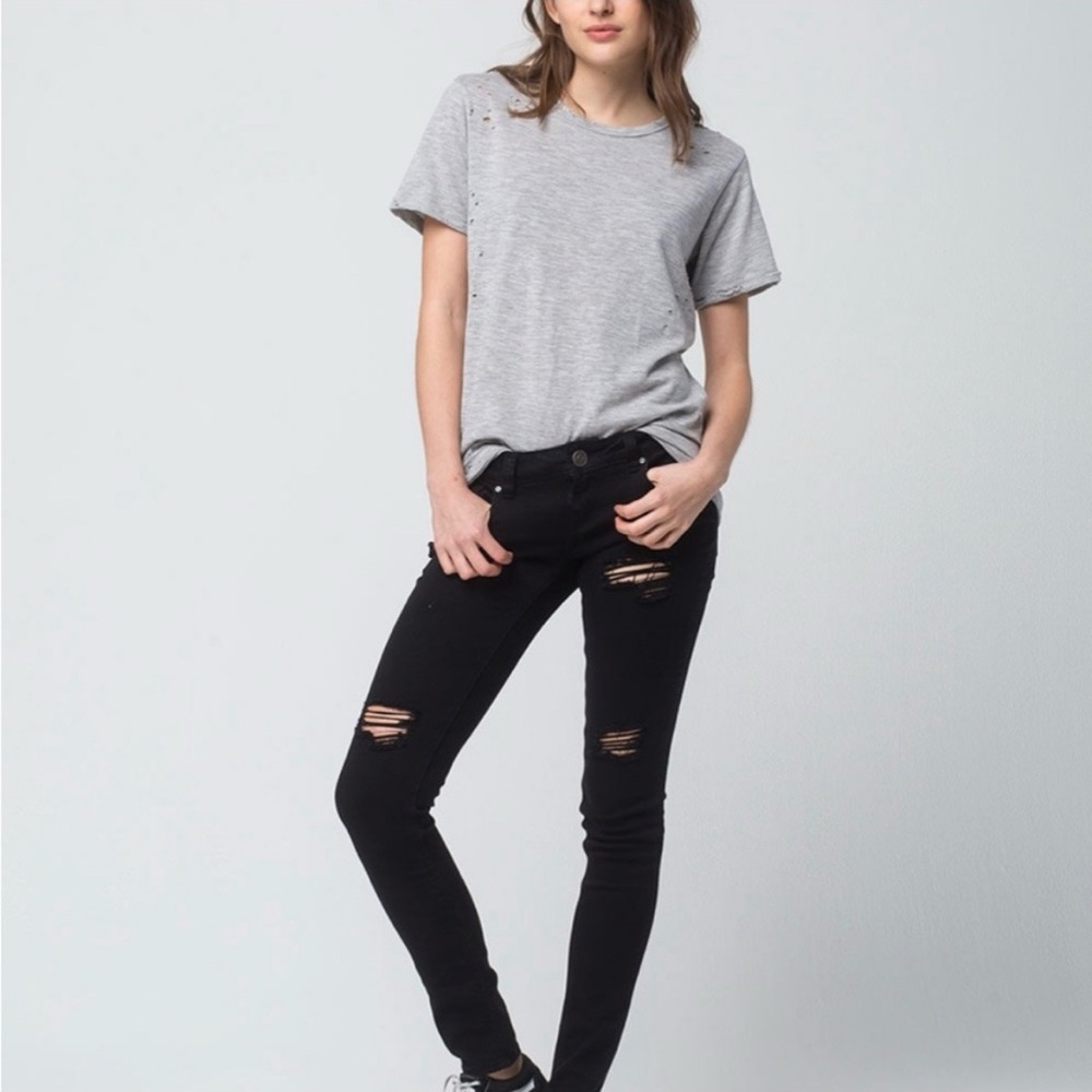 Black Ripped Skinny Jeans